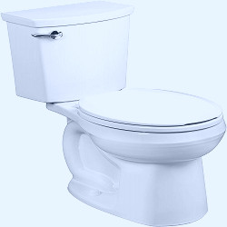 American Standard 288DA114.020 H2Optimum Two-Piece Toilet Less Seat, Normal  Height, White - Amazon.com